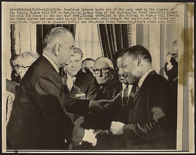 Voting Rights Act Signing