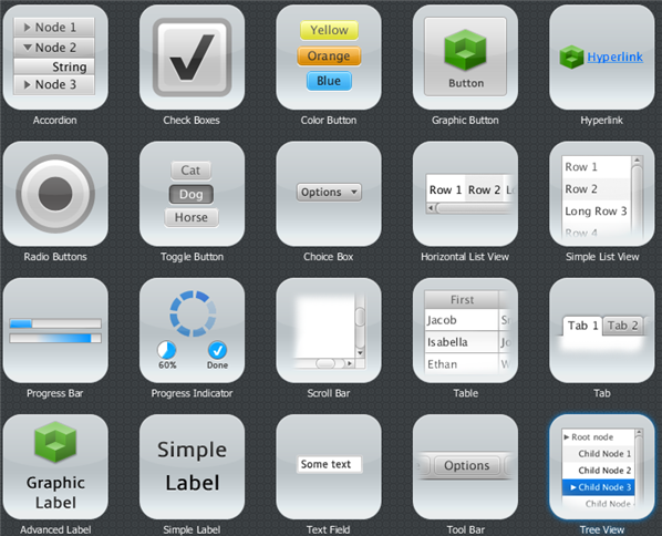 FXML UI Controls